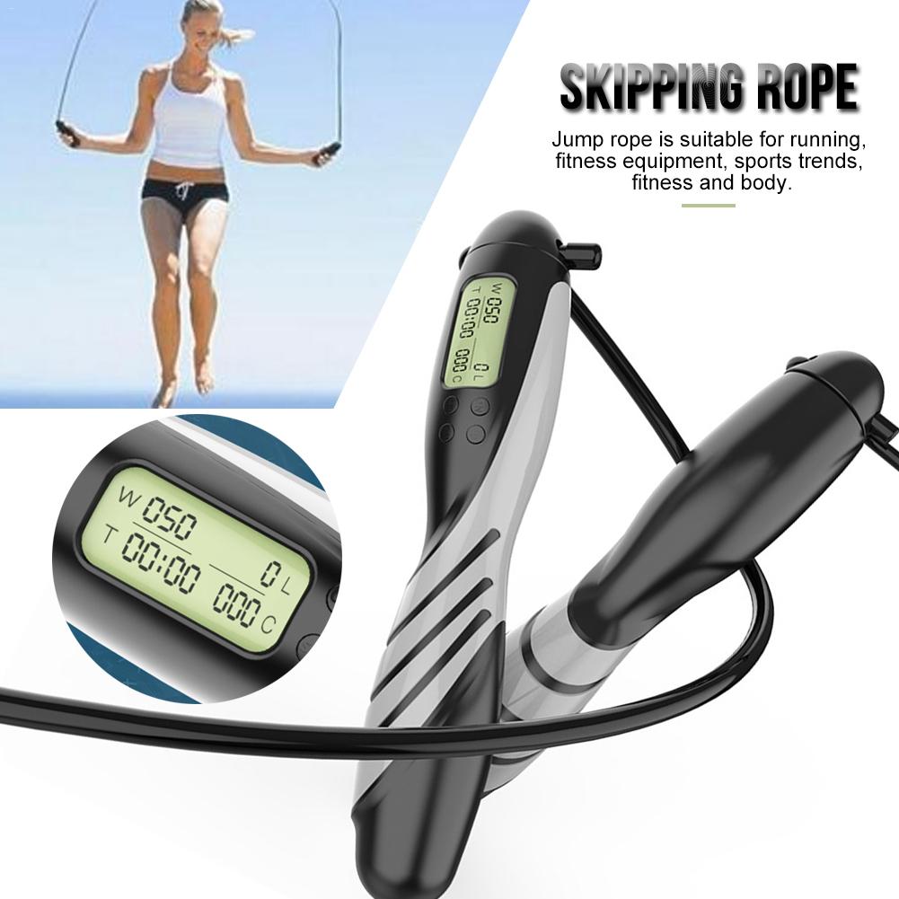 Rope skipping rope fitness cordless counter