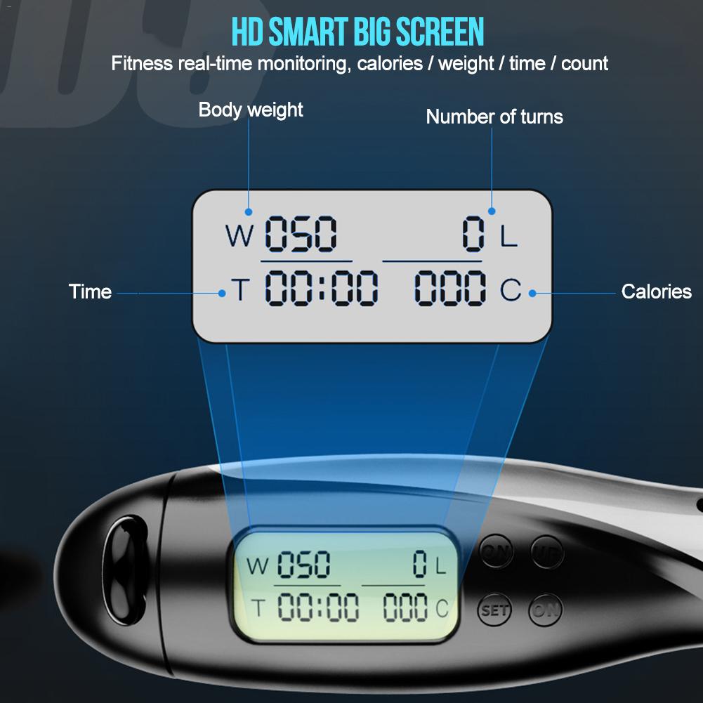 Rope skipping rope fitness cordless counter
