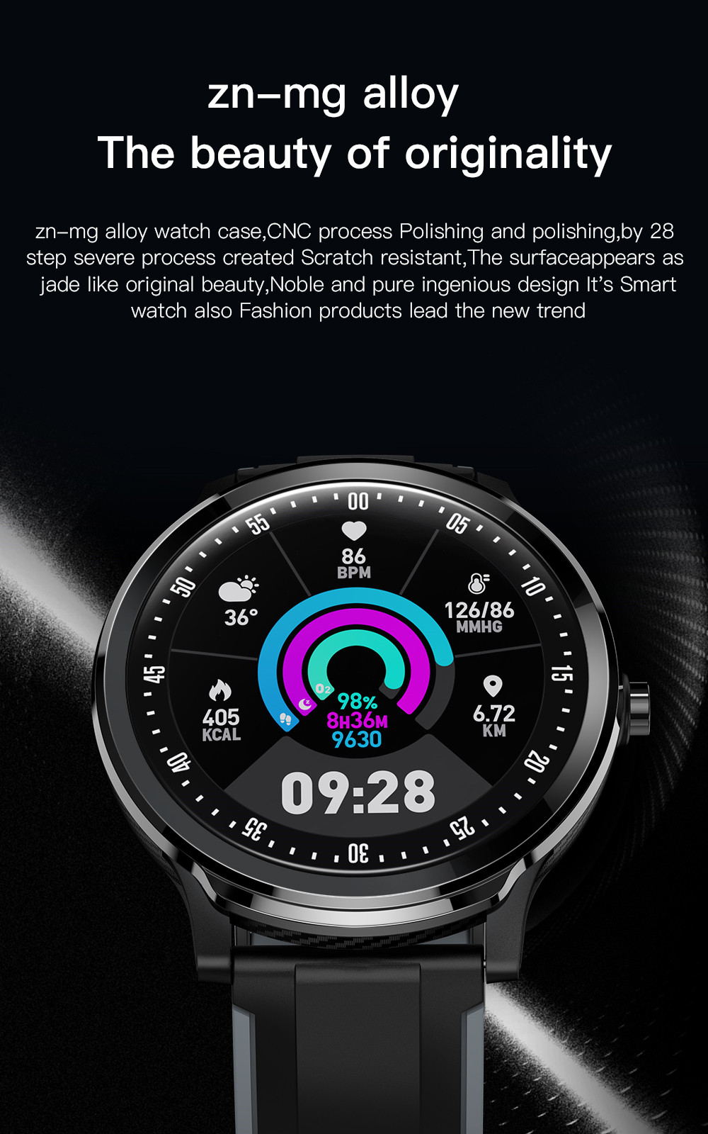 SN80 fashion watch fitness tracker