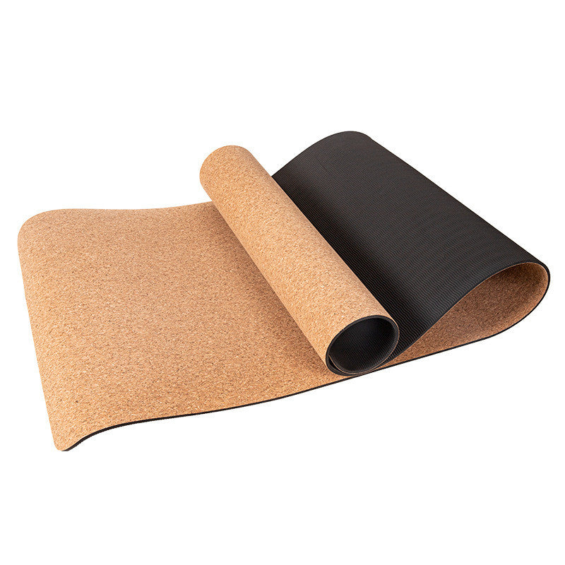 TPE Cork Yoga Mat Tasteless Non-slip