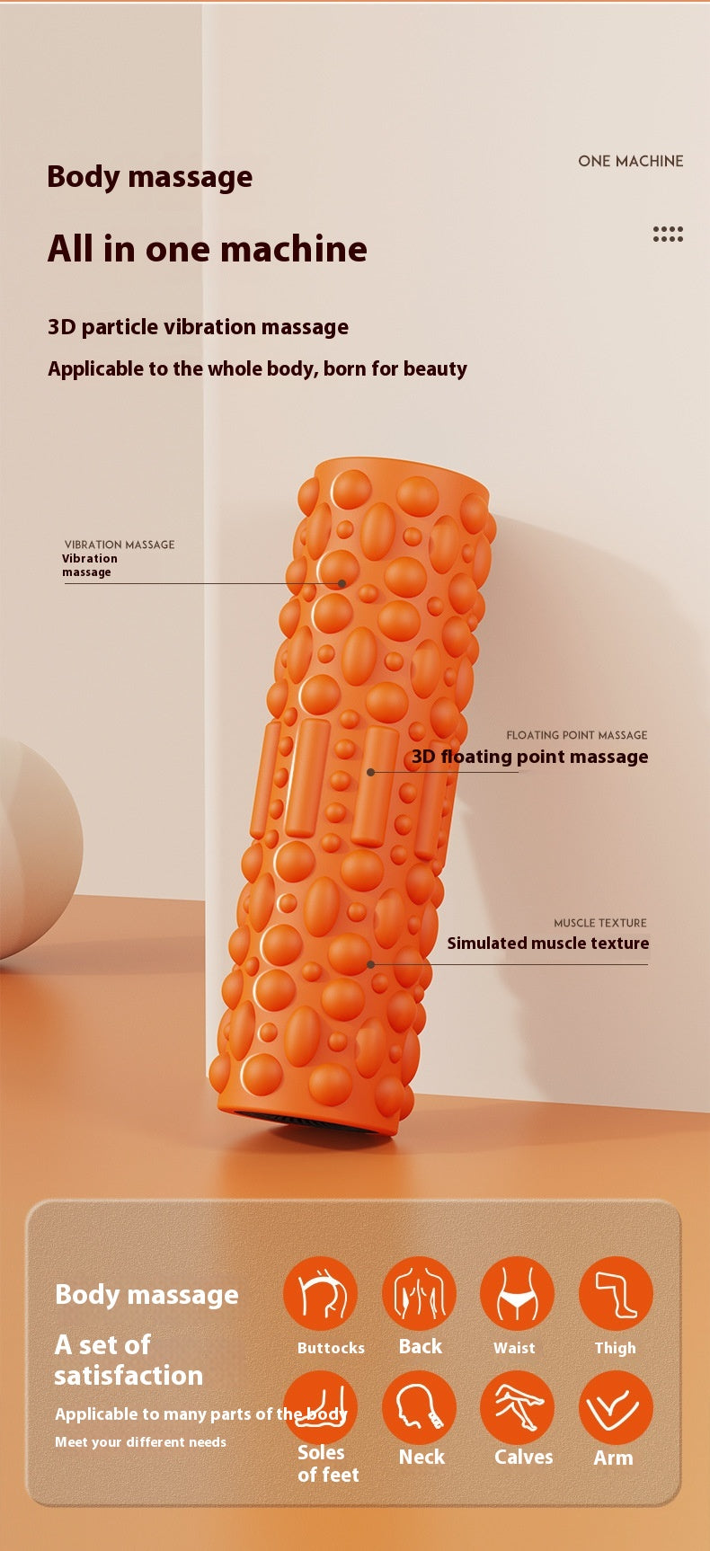 Electric Foam Roller Muscle-relaxing Tool