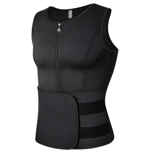 Men Sweat Vest Sauna Suit Waist