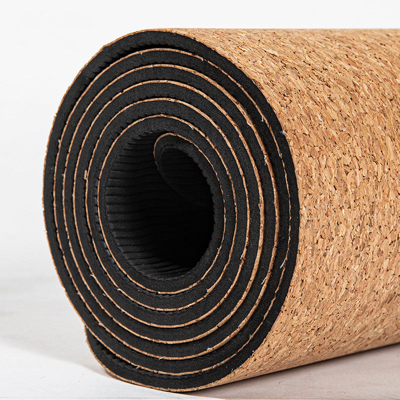 TPE Cork Yoga Mat Tasteless Non-slip