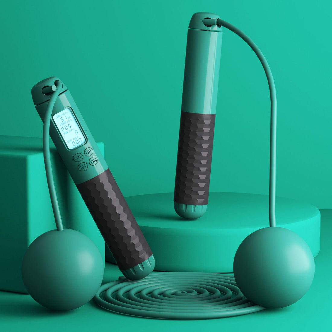 Weight Carrying Cordless Counting Jumping Rope