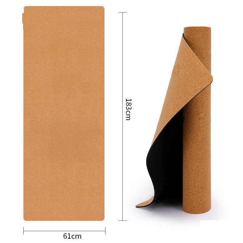 TPE Cork Yoga Mat Tasteless Non-slip