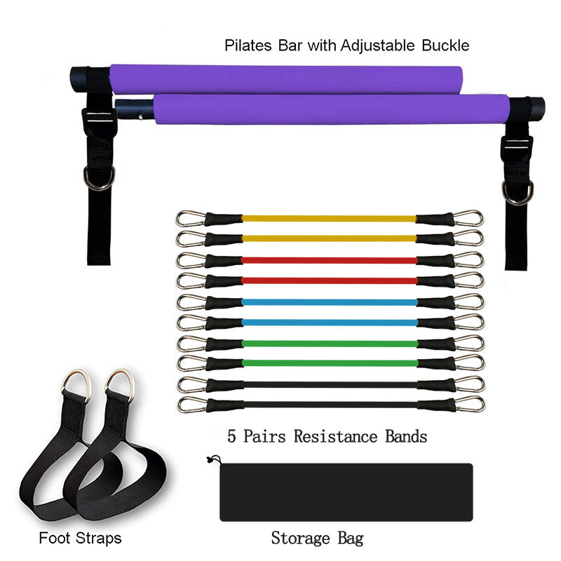 Elastic Bodybuilding Resistance Bands For Home Workout