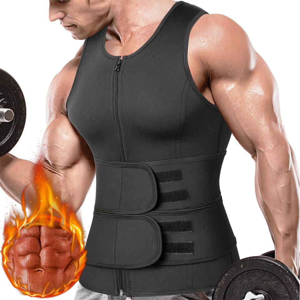 Men Sweat Vest Sauna Suit Waist
